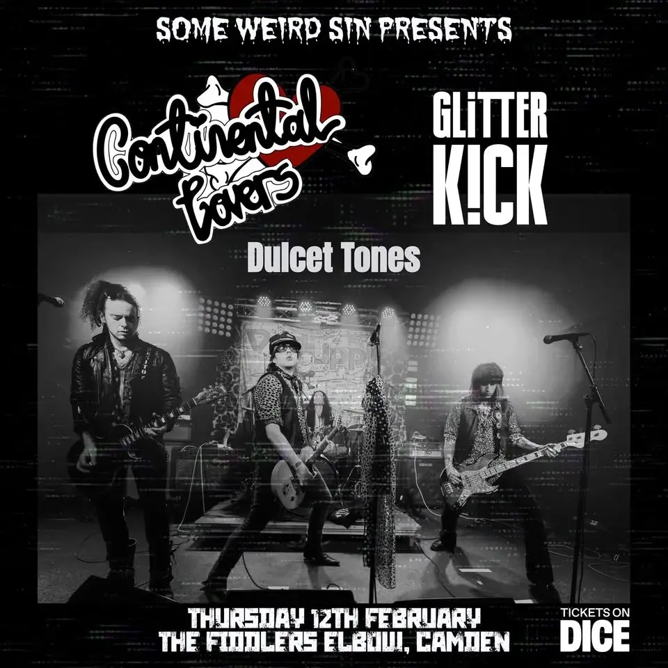 SWS presents: Continental Lovers + Glitter Kick + Dulcet Tones