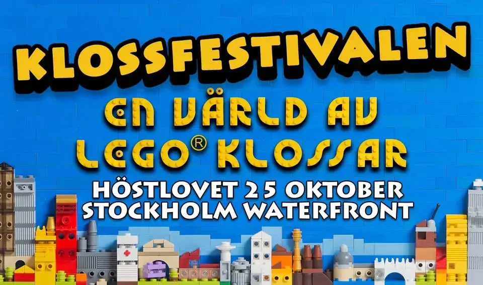 Klossfestivalen STOCKHOLM lördag 25 oktober på Stockholm Waterfront