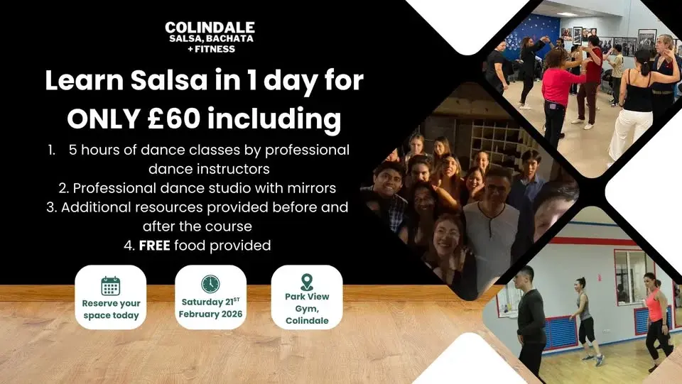 Learn Salsa in 1 day in London for beginners, anyone with 2 left feet or wanting to polish basics