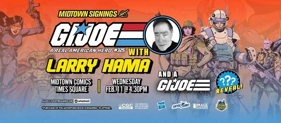 GI JOE Signing with Larry Hama!