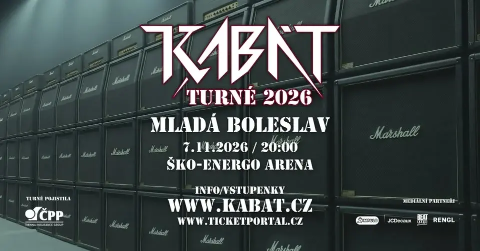 Mladá Boleslav - Kabát Turné 2026