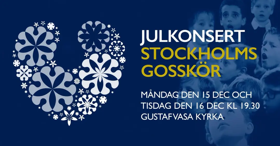 JULKONSERT med Stockholms Gosskör