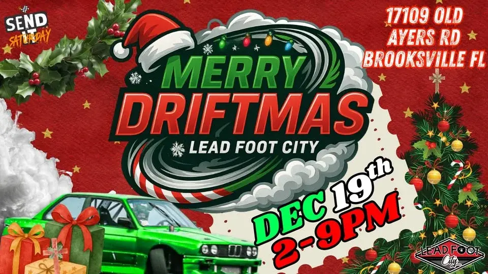 Merry Driftmas Holiday Drift Festival at Lead Foot City (Dec 19, 2026)