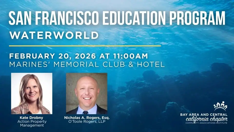 San Francisco Ed. Program - "Waterworld: Financially Surviving a Water Loss Event"