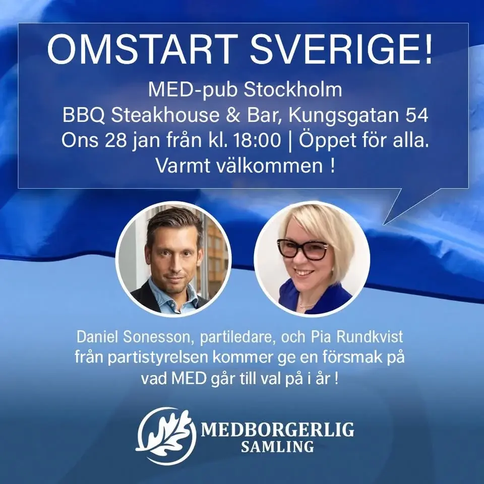 MED-pub Stockholm med partiledare Daniel Sonesson