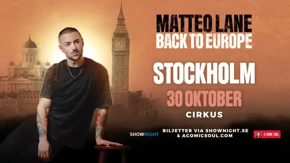 Matteo Lane in Stockholm