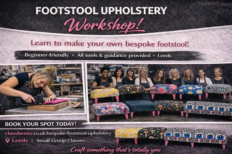 Beginner Footstool Upholstery Class