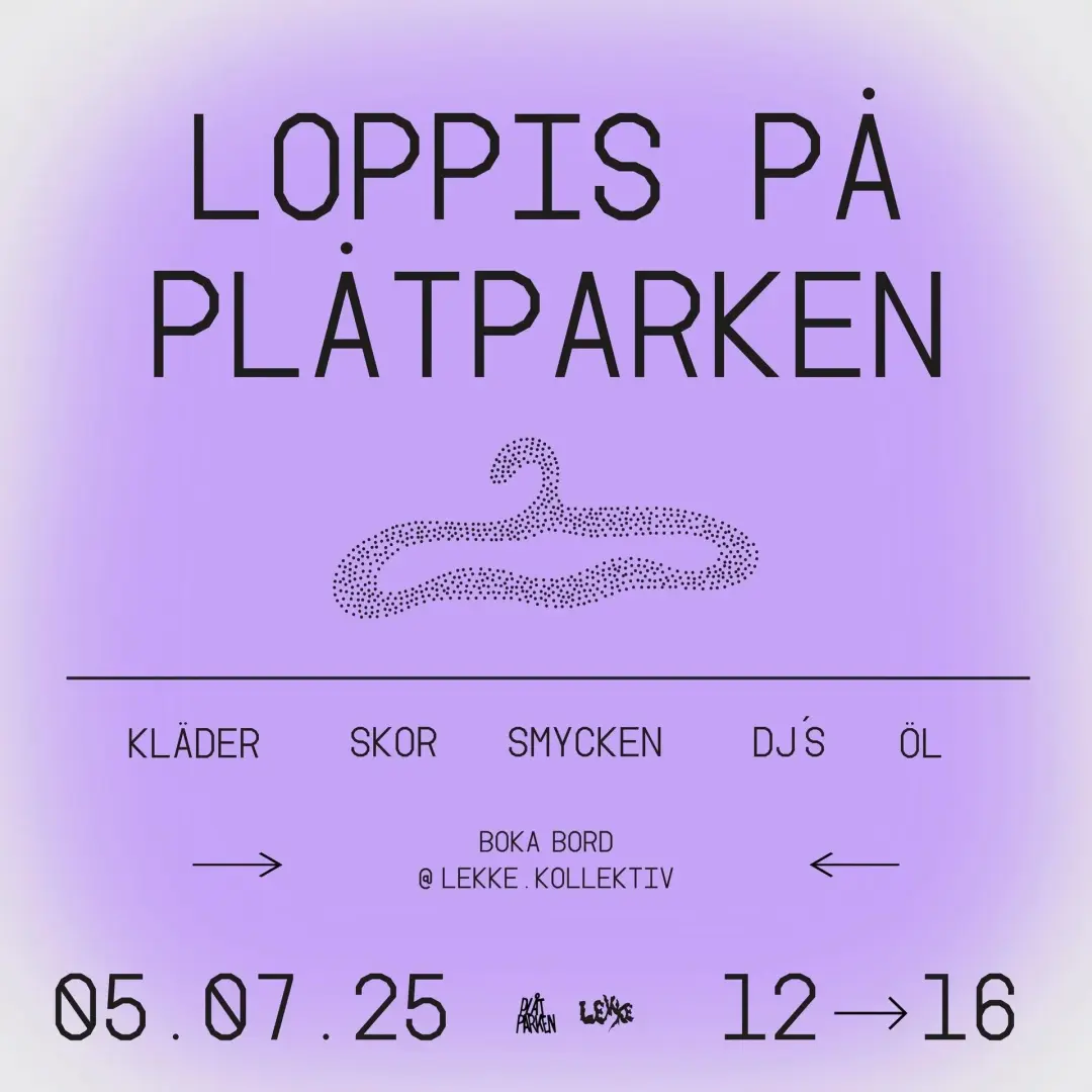 Loppis på Plåtparken 🛍️🎶