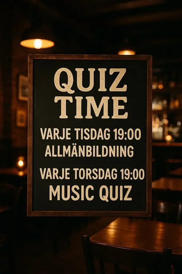 Quiz - Ölstugan Gullmarsplan