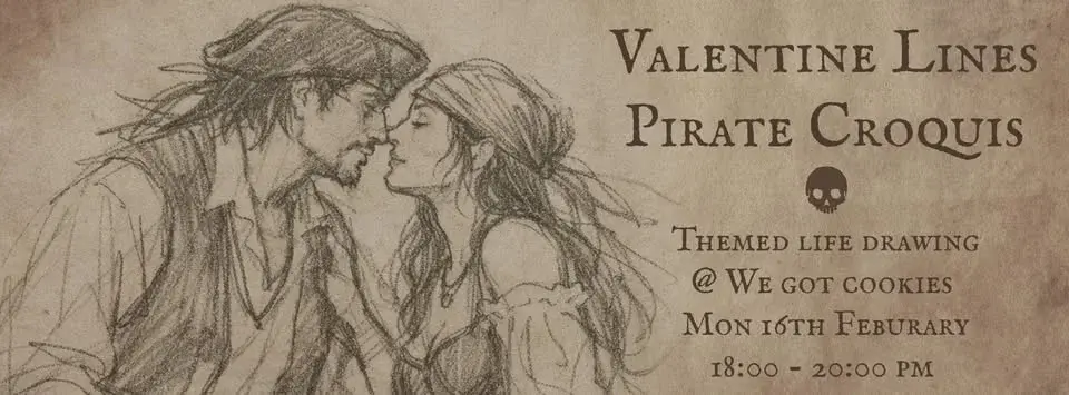 Valentine Lines - Pirate Croquis Life drawing