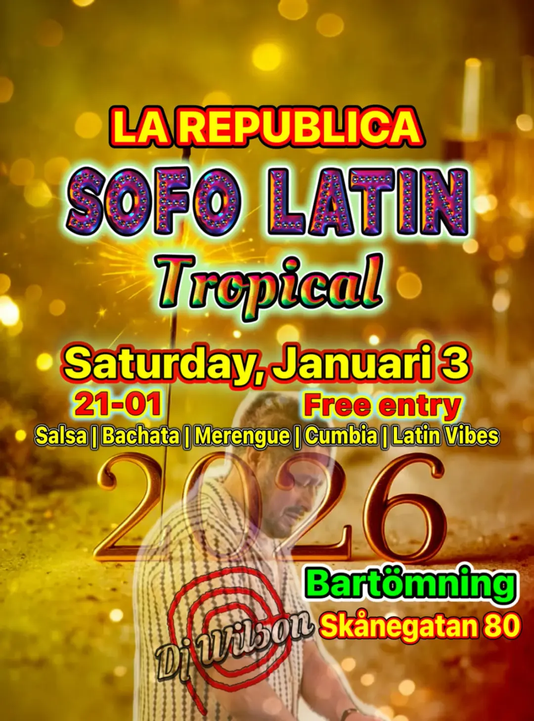 SOFO LATIN TROPICAL Free entry 