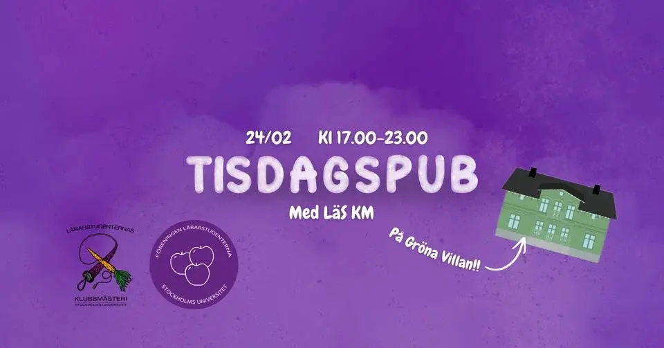 Tisdagspub 24/02 17.00-23.00