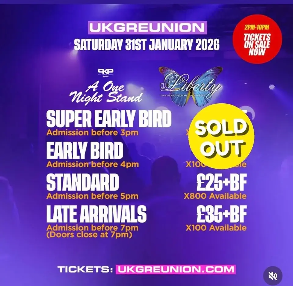 UKG Reunion - A One Night Stand and Club Liberty