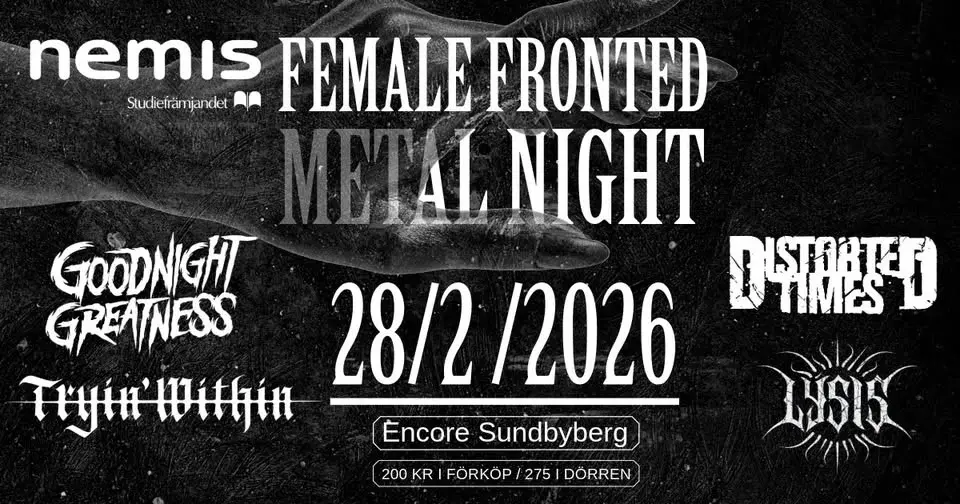 FEMALE FRONTED METAL NIGHT
