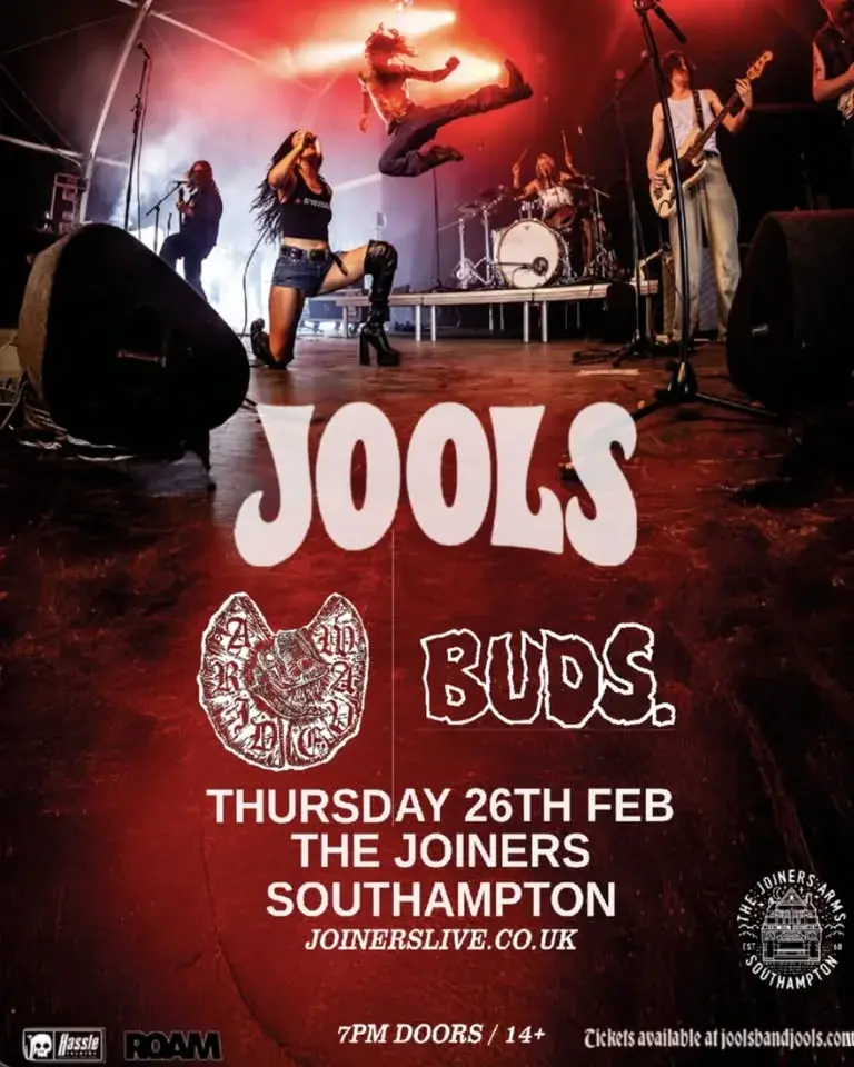 JOOLS + BUDS. + ARID WAVE at The Joiners, Southampton