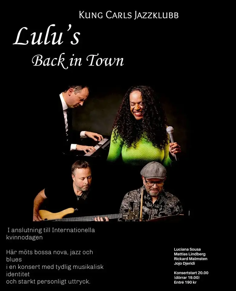 Lulu’s Back in Town – Luciana Sousa på Kung Carls Jazzklubb 
