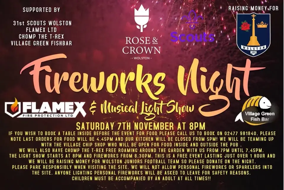 Rose & Crown Firework Display & Light Show