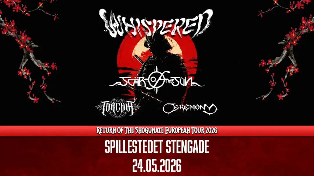 Whispered [FI] + Support: Scar Of The Sun [GR] + Torchia [FI] + Ceremony [NL]