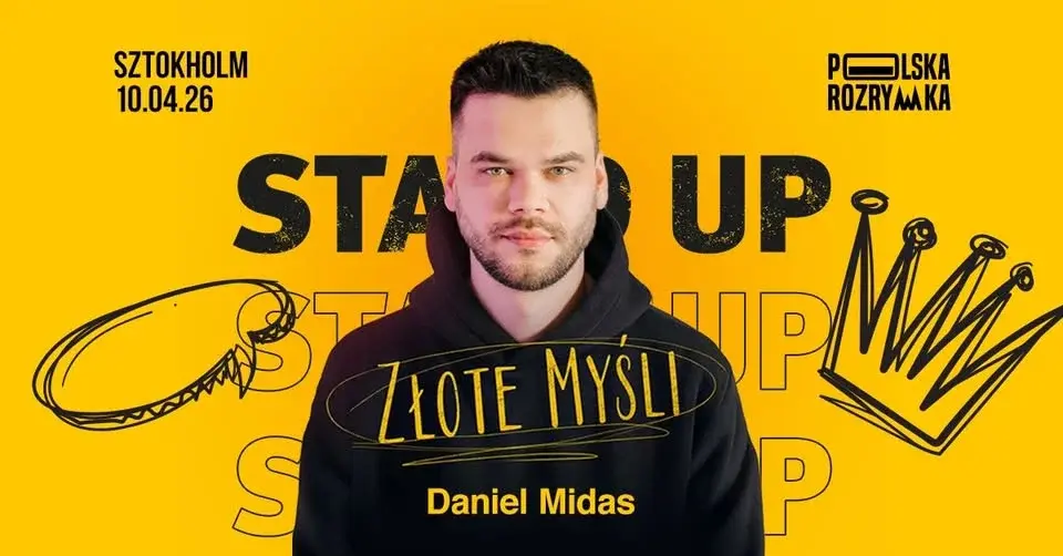 DANIEL MIDAS w Sztokholmie! 10.04.2026