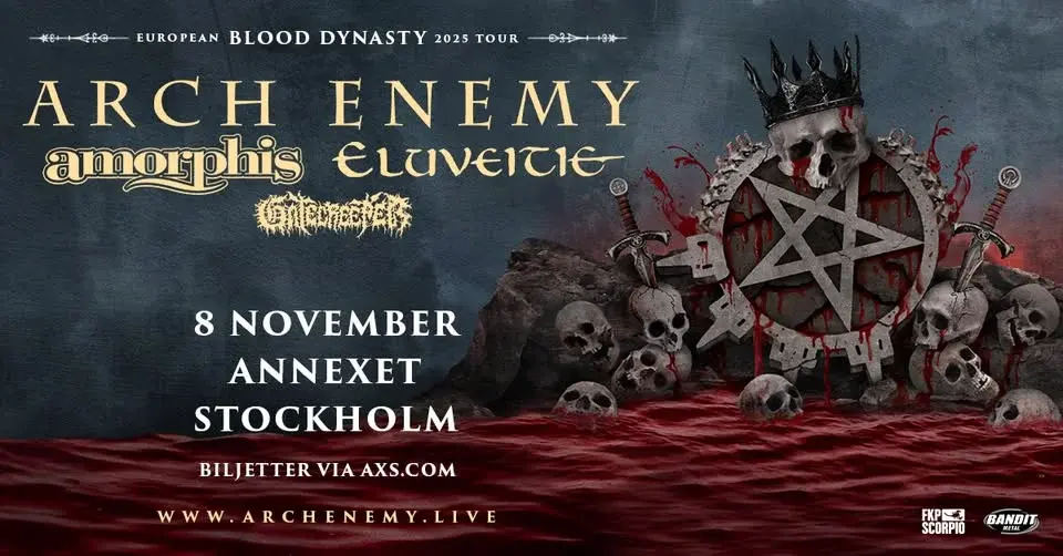 Arch Enemy + Special Guests: Amorphis + Eluveitie + Gatecreeper | Stockholm