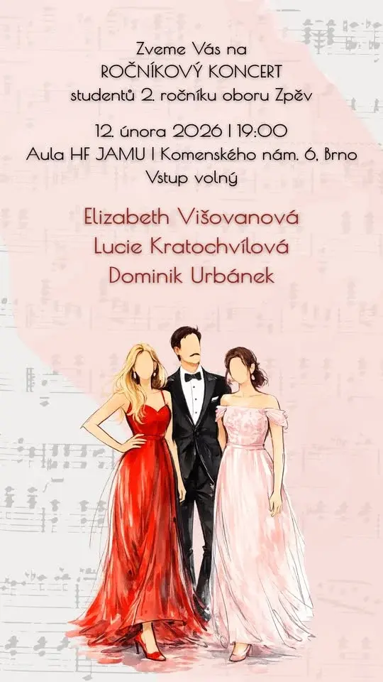 Ročníkový koncert Elizabeth, Dominik, Lucie