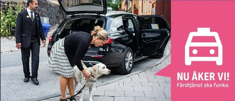 Upplev mörker på riktigt - Kom till Nordstan och skriv under för färdtjänsten
