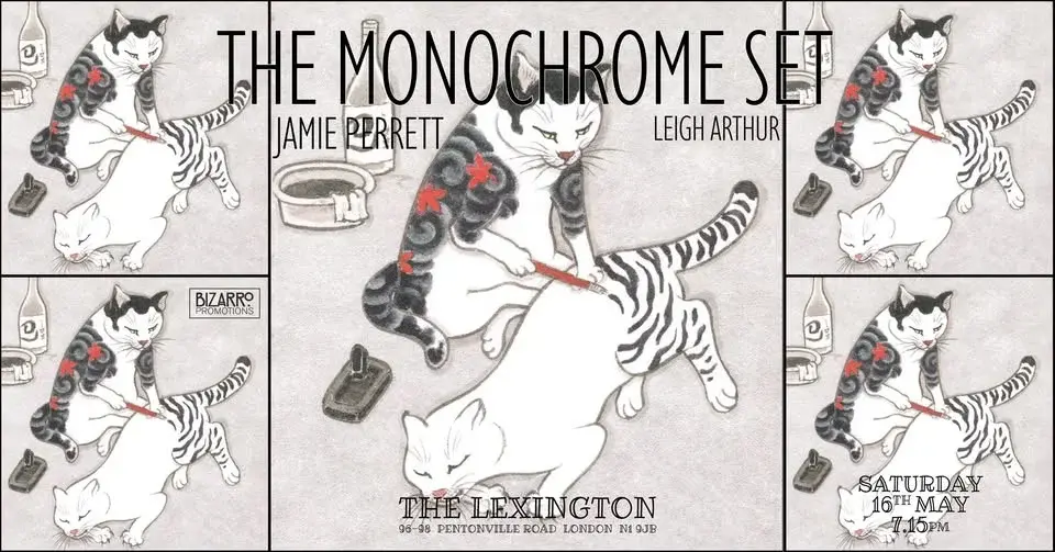 The  Monochrome Set + Jamie Perrett + Leigh Arthur, Saturday 16th May, The Lexington, London