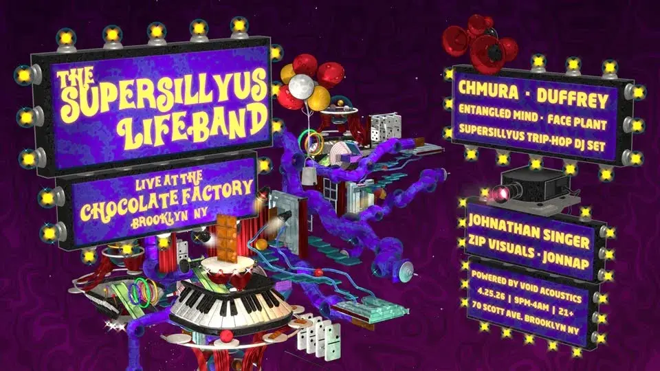 THE SUPERSILLYUS LIFEBAND LIVE AT THE CHOCOLATE FACTORY