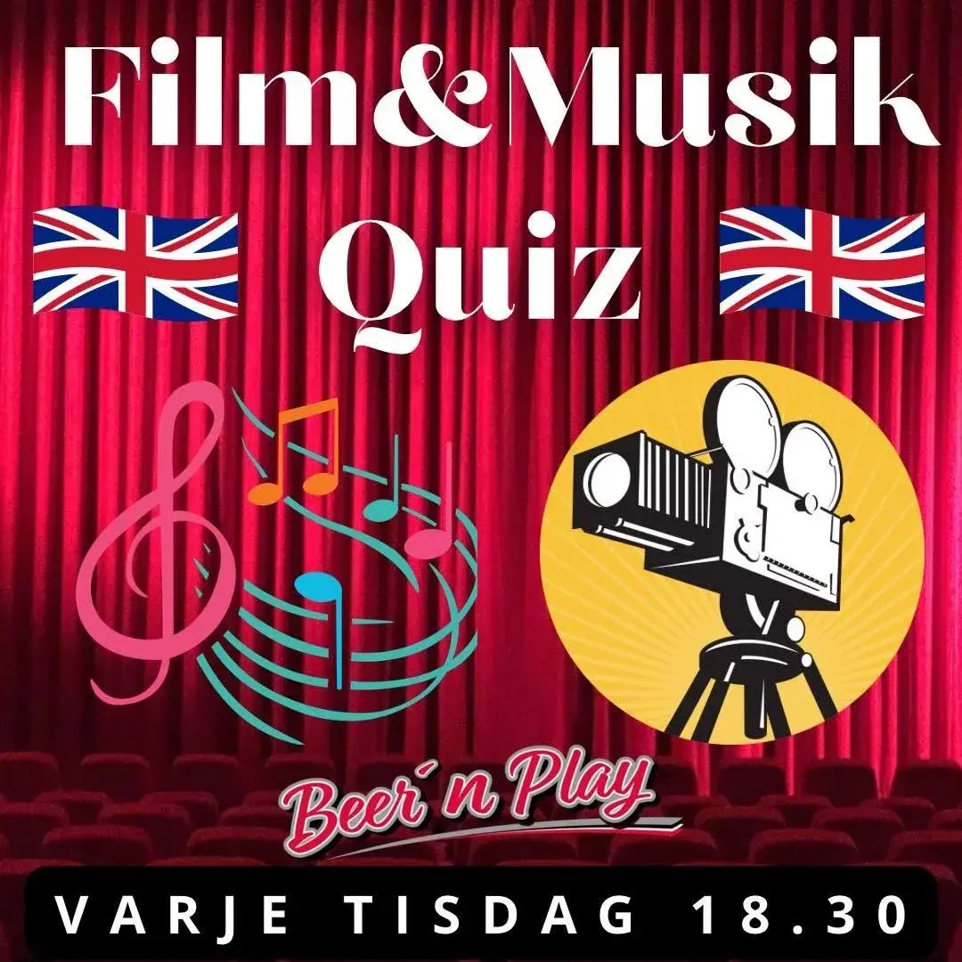 đŹđ¶ Film & MusikQuiz pĂ„ Engelska â Beer'n Play đ»đŹđ§