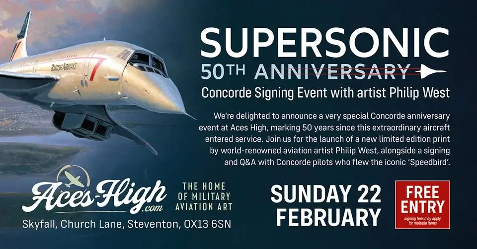 SUPERSONIC | 50th Anniversary Concorde Signing Event with Iconic Pilots!