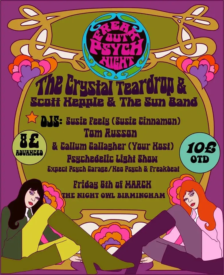 ✨️Freak Out Presents The Crystal Teardrop + Support✨️
