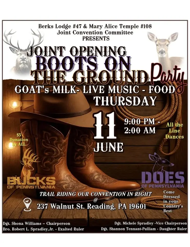 Joint Opening Boots on the Ground Party