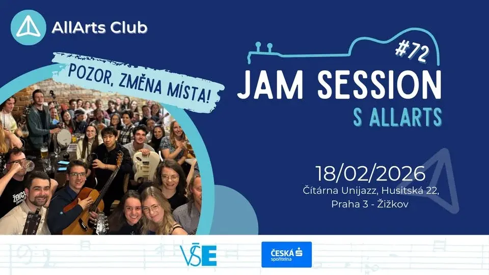 Jam Session s AllArts #72 !NOVÉ MÍSTO!