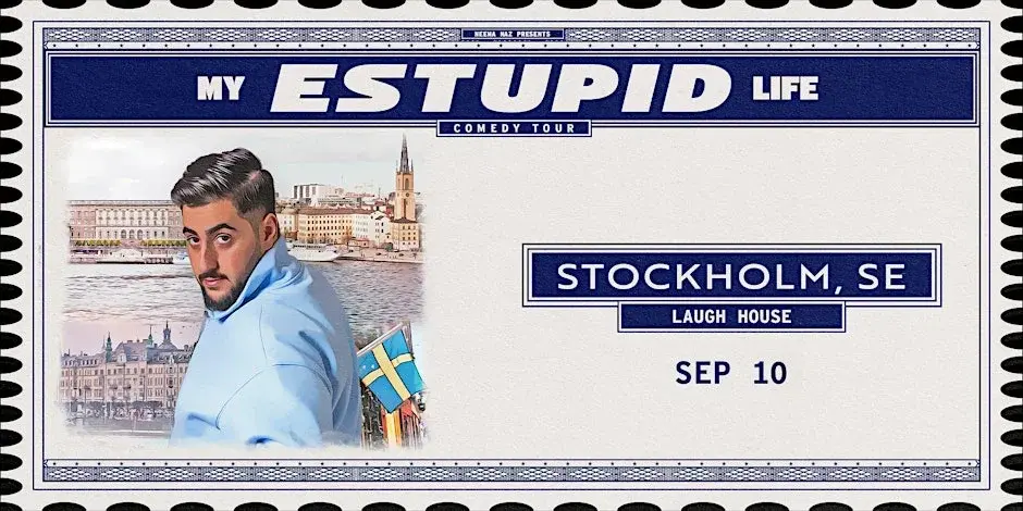 🤣 My Estupid Life Tour med Neema – Standup i Stockholm 🇸🇪