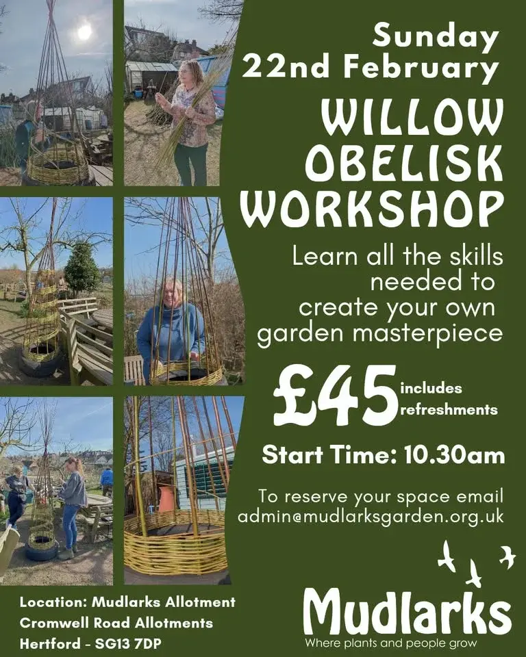 Willow Obelisk Workshop at Mudlarks