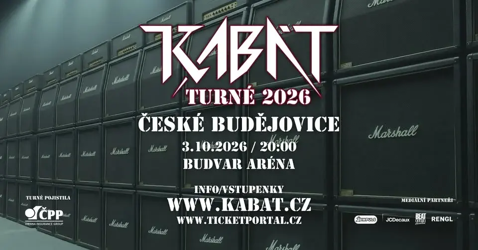České Budějovice - Kabát Turné 2026