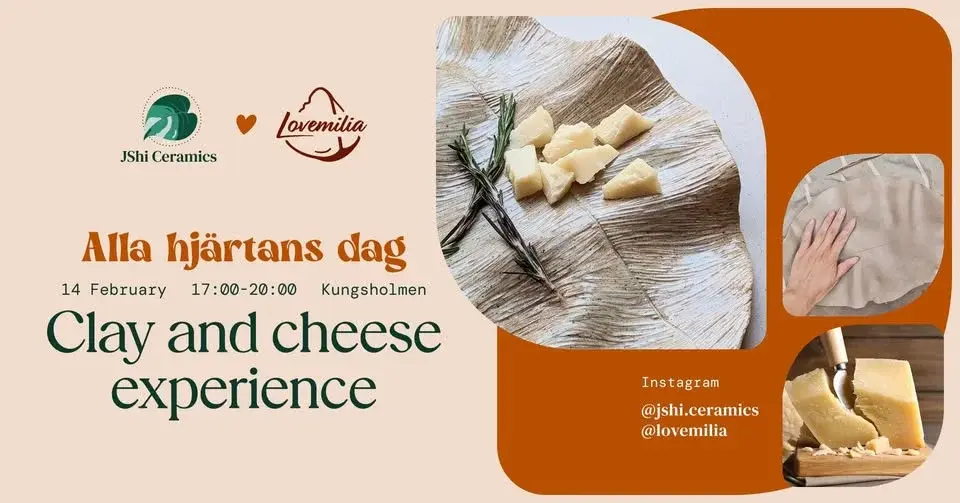 Alla hjärtans dag: clay and cheese experience