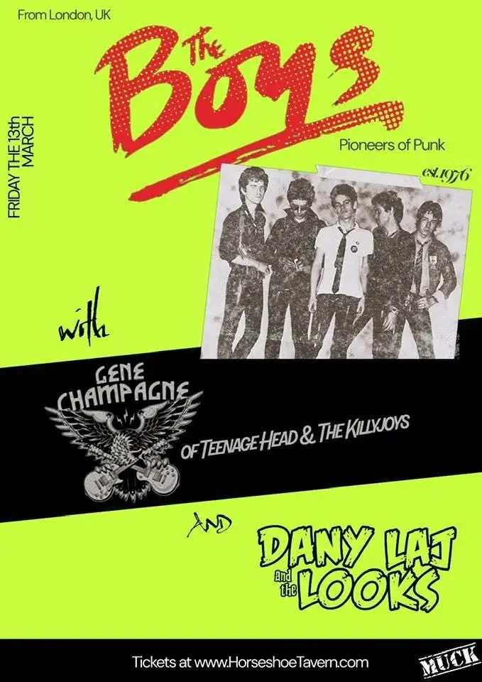 THE BOYS w/Gene Champagne & Danny Laj & The Look