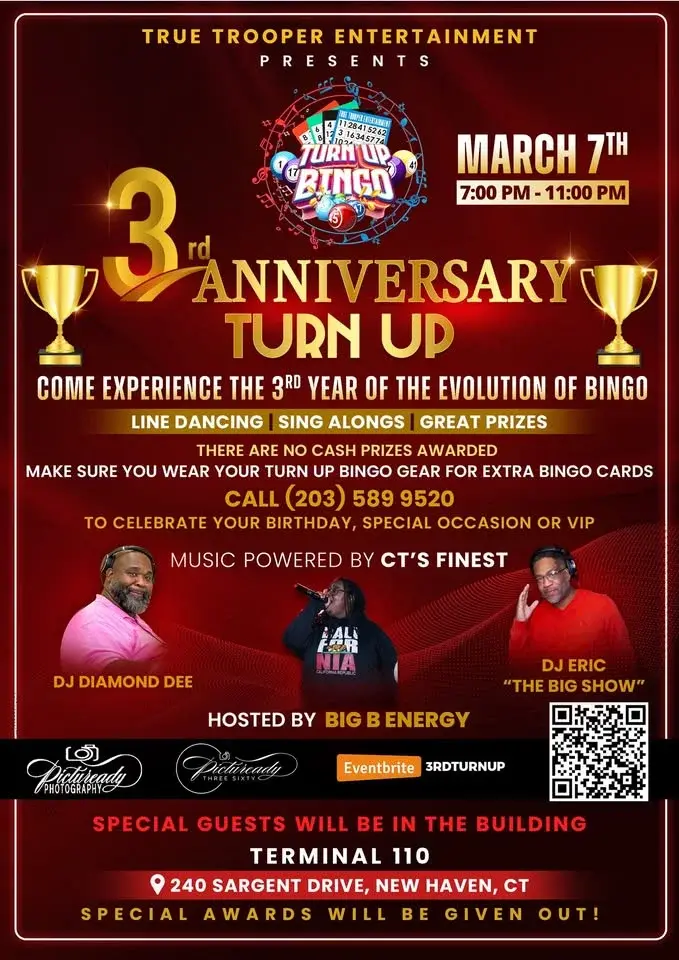 Turn Up Bingo's "3rd Anniversary Turn Up”