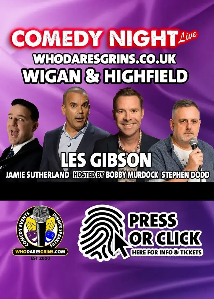 Comedy Night Live with Headliner Les Gibson
