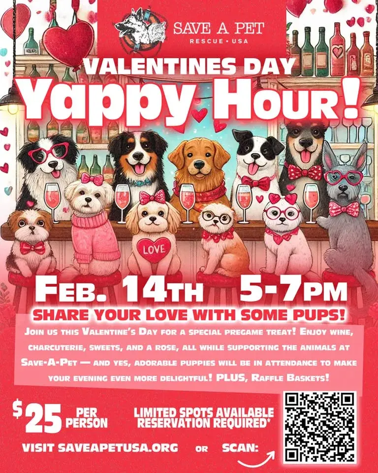 Valentine's Day Yappy Hour!