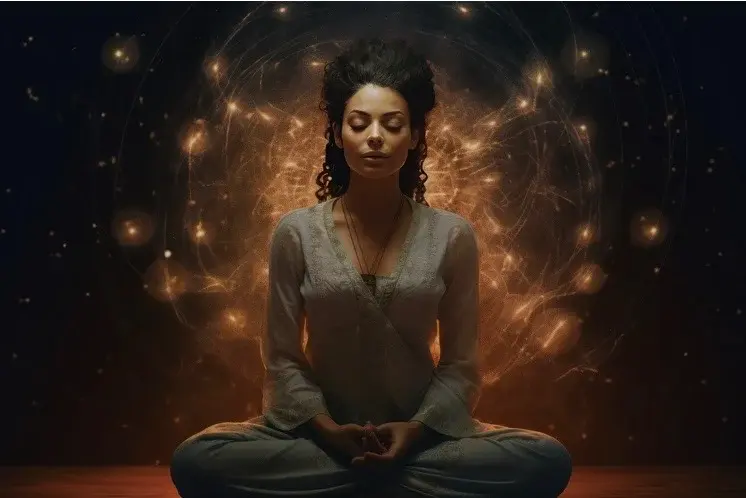 Indisk chakrameditation med Deeksha