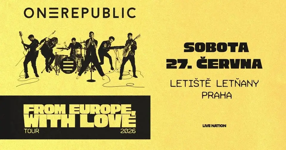 OneRepublic : From Europe, With Love Tour 2026 | Praha