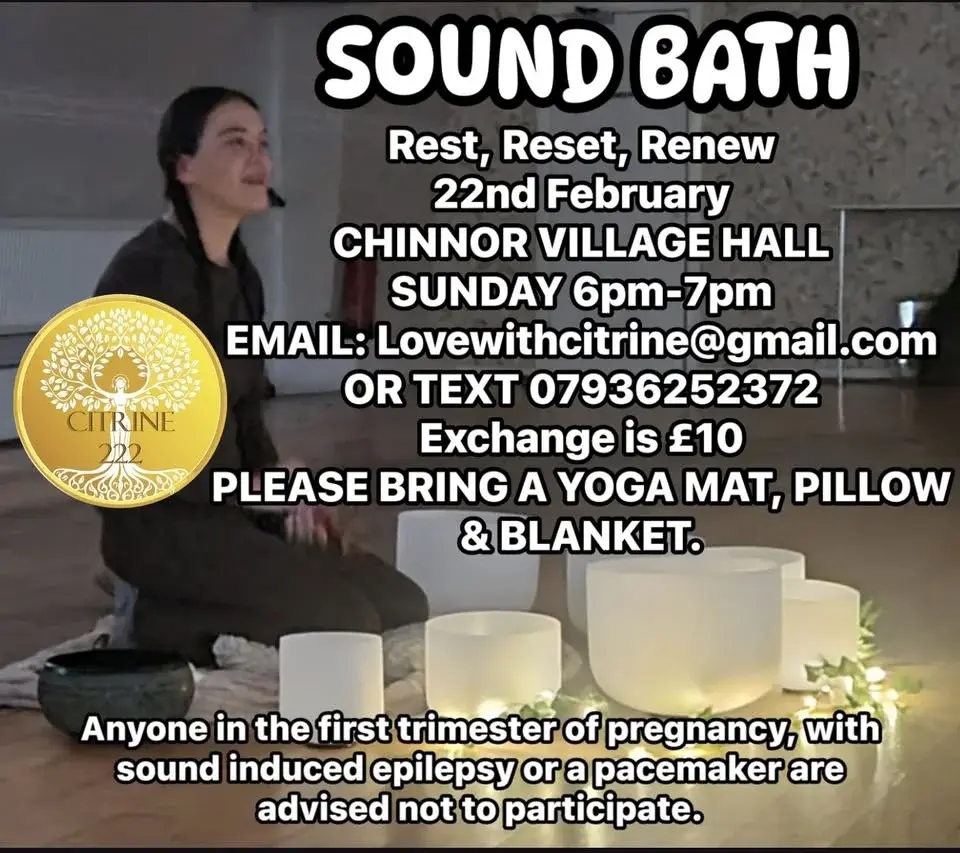Sound bath with Citrine