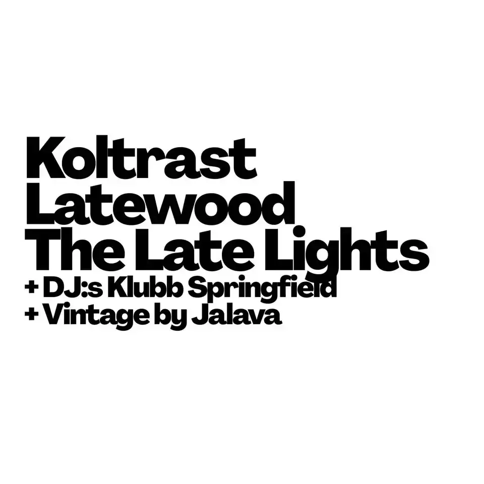 The Late Lights, Latewood och Koltrast på Reimersholme Hotel