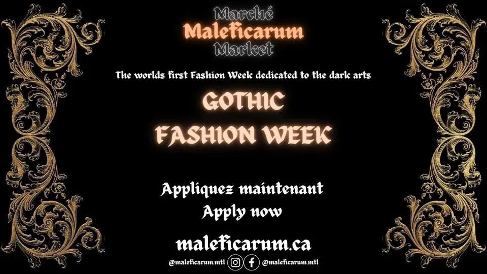 GOTHIC FASHION WEEK & Marché Maleficarum Market 