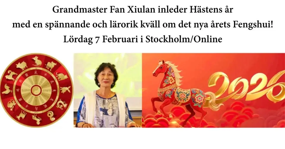Grandmaster Fan Xiulan inleder Hästens år - en spännande och lärorik kväll om det nya årets Fengshui