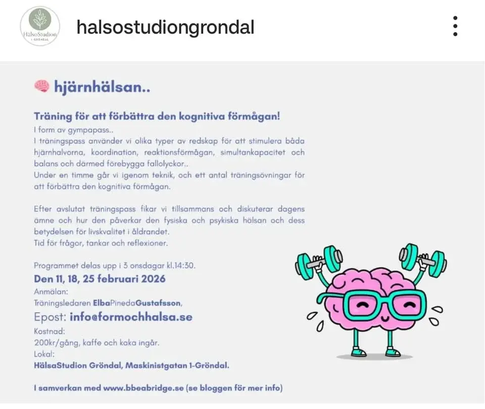 Träning för hjärnhälsan.
