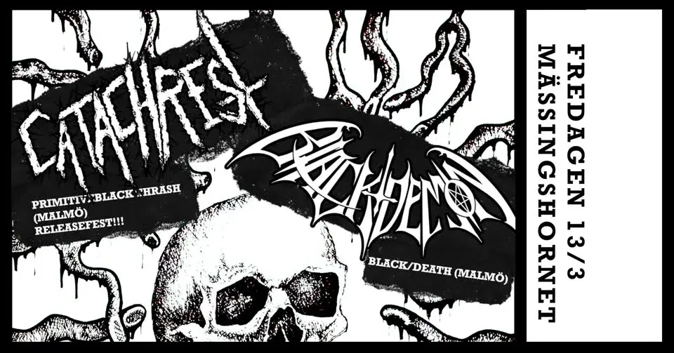 RELEASEFEST! Catachrest + Black Demon på Mässingshornet!
