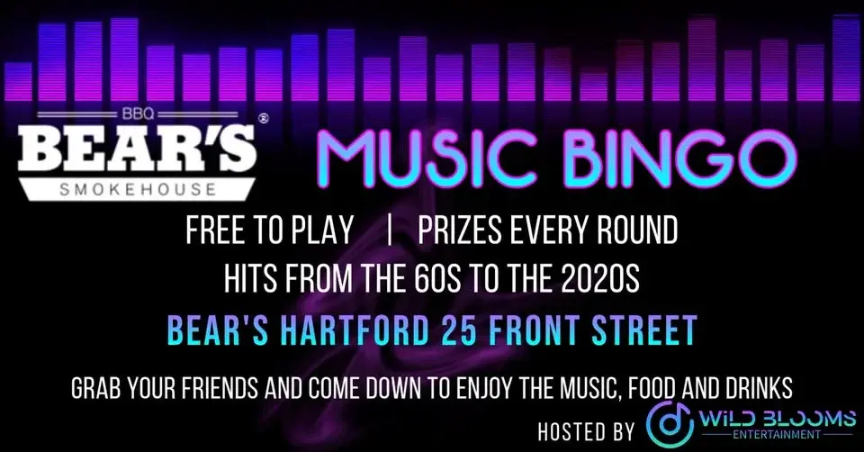 🎶🐻 Music Bingo - Bear's Hartford🐻🎶